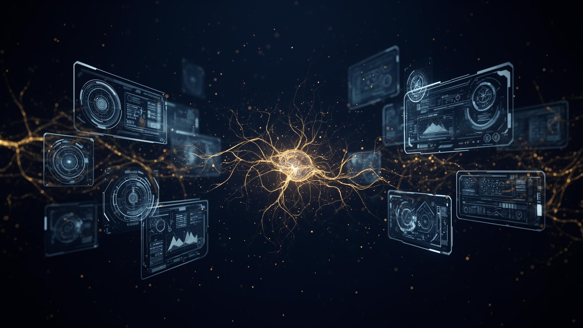 AI neural network visualization